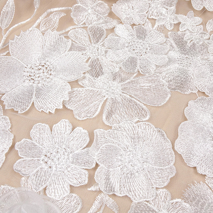 3D Floral Mesh Dress 8