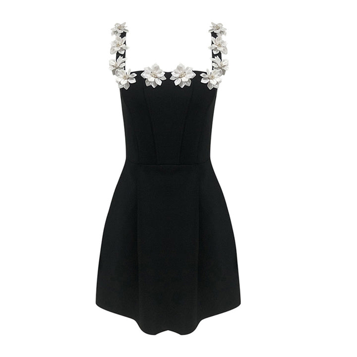 3D Flower Applique Dress 5