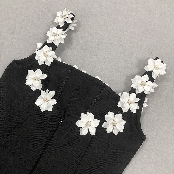 3D Flower Applique Dress 6