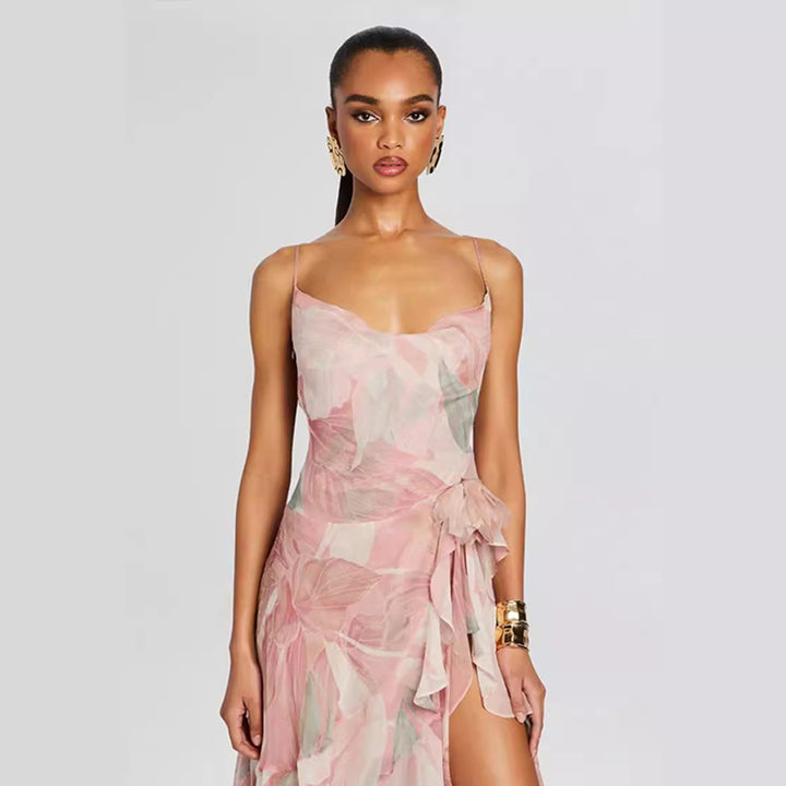 Asymmetrical Floral Dress 2