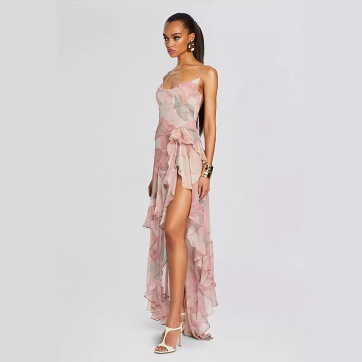 Asymmetrical Floral Dress 3