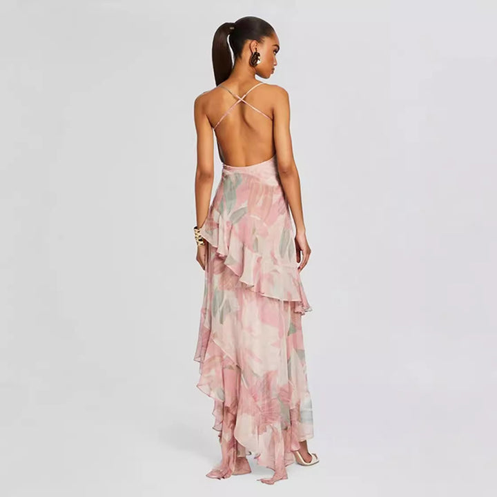 Asymmetrical Floral Dress 5