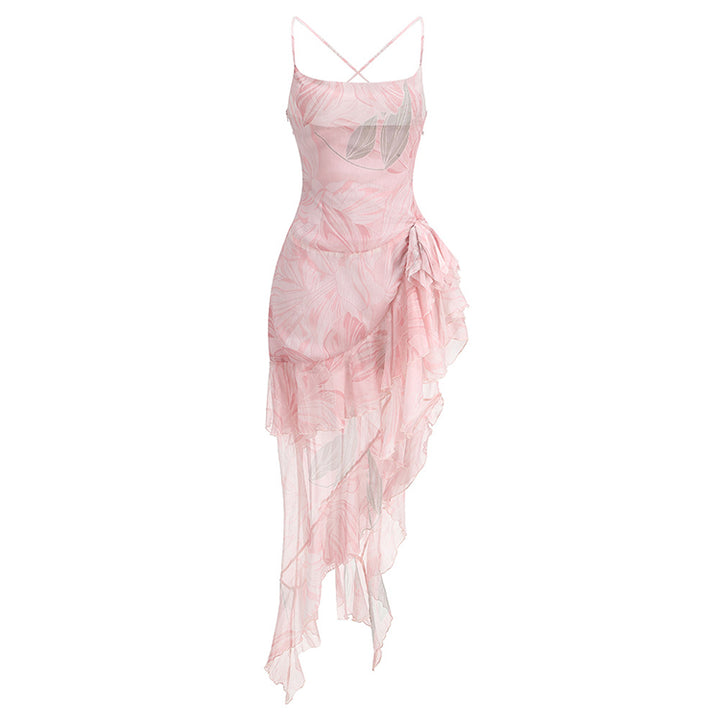 Asymmetrical Floral Dress 6