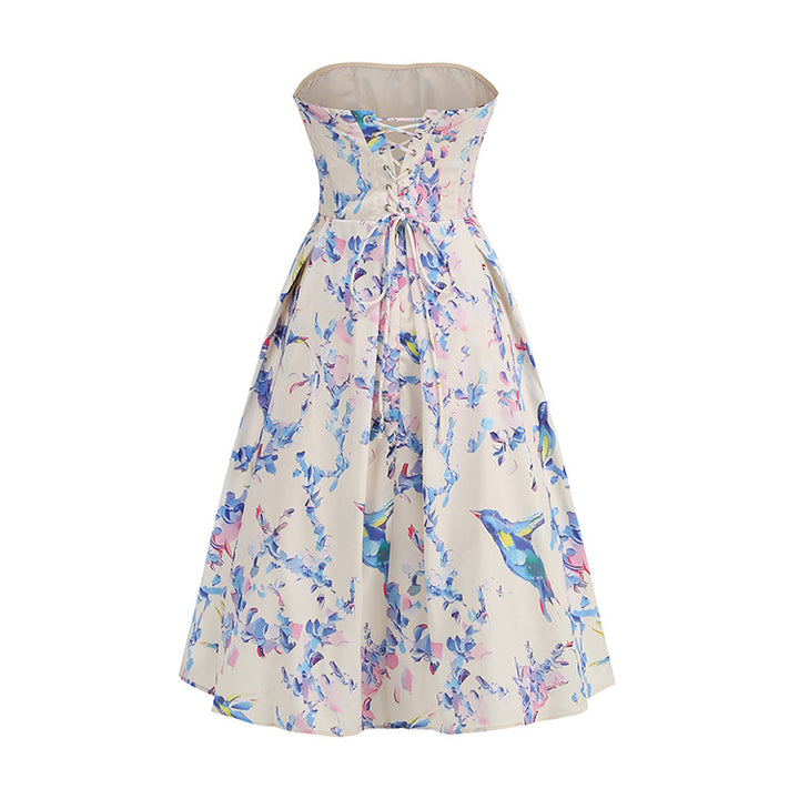 Elegant Corset Floral Dress 9