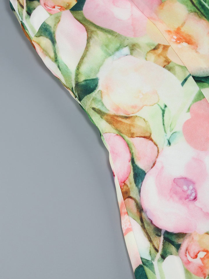 Floral Halter Neck Maxi Dress 6