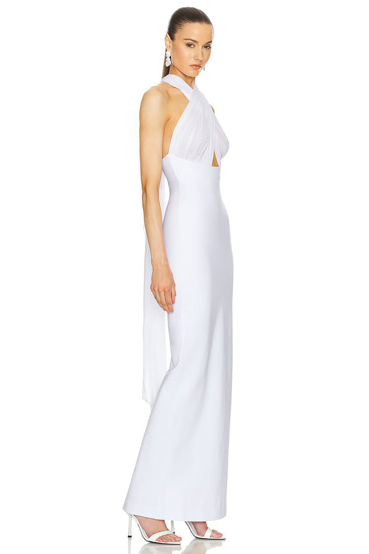 Halter Neck Maxi Dress 10