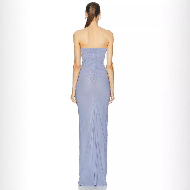 Lilac Floral Cut Out Dress 1