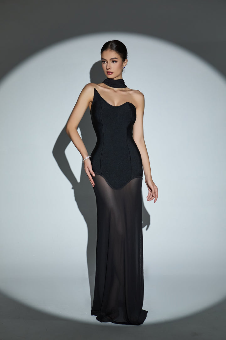 Mesh Corset Evening Dress 3