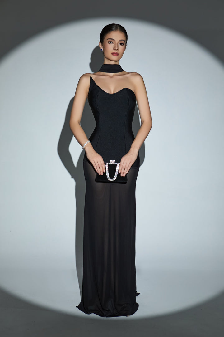 Mesh Corset Evening Dress 6