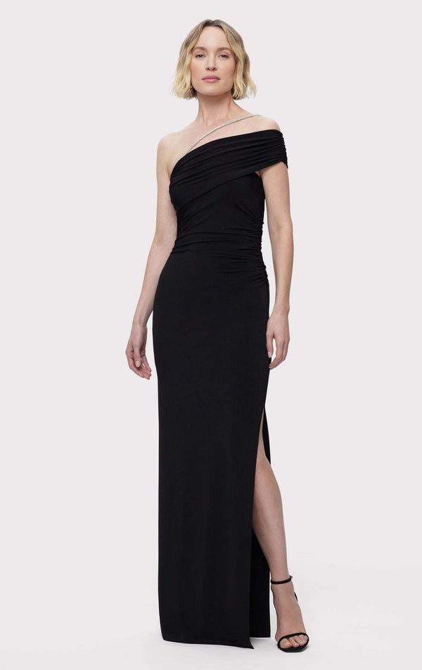 One Shoulder Black Dress