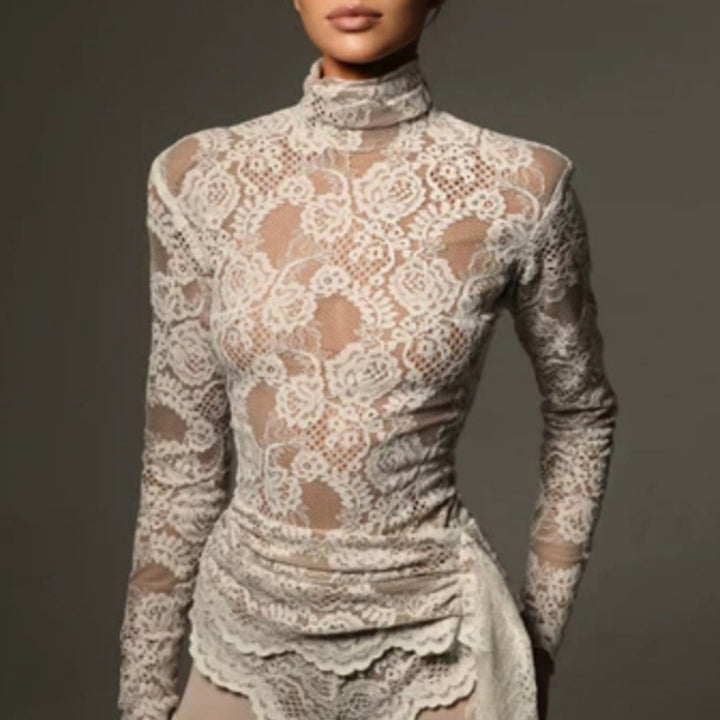 Sheer Lace Bodysuit 2