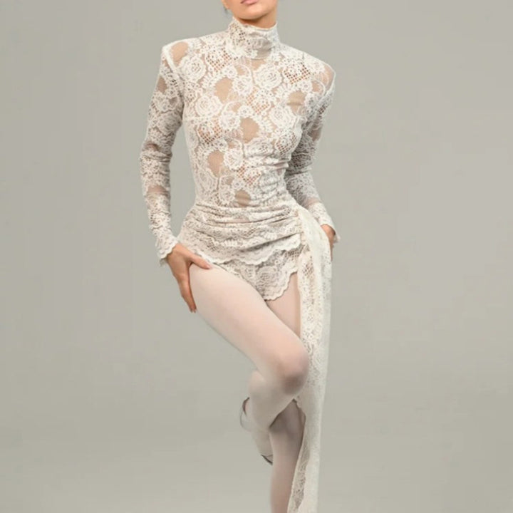 Sheer Lace Bodysuit 3
