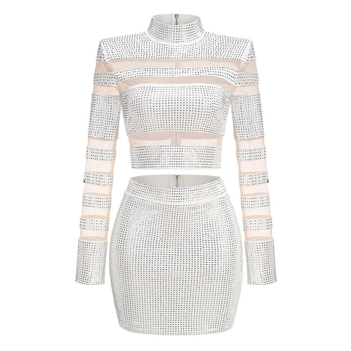 Silver Cut Out Mini Dress 4
